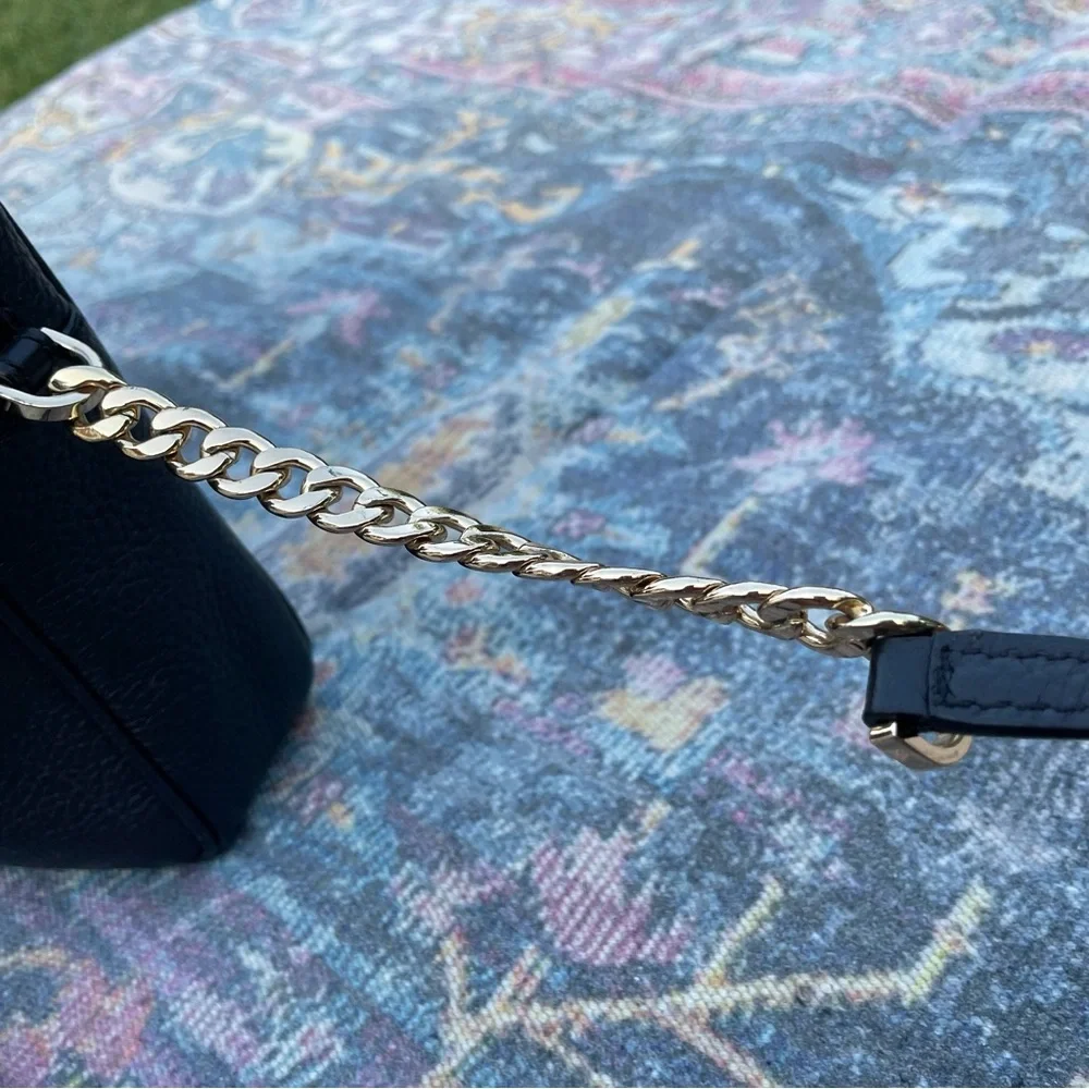 Michael Kors MK crossbody black chain purse - Picture 11 of 13